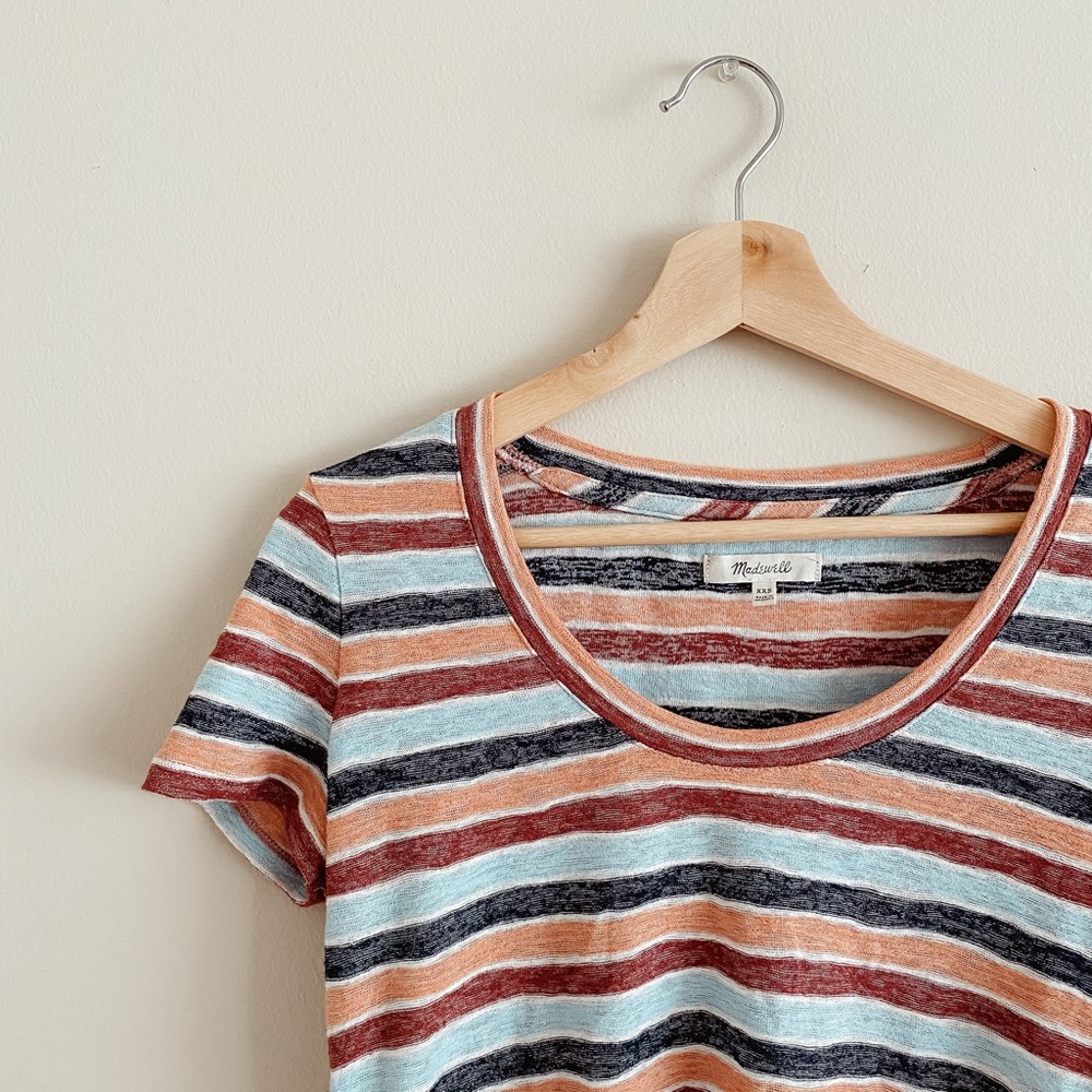 MADEWELL • Alto scoop tee in Colborne stripe